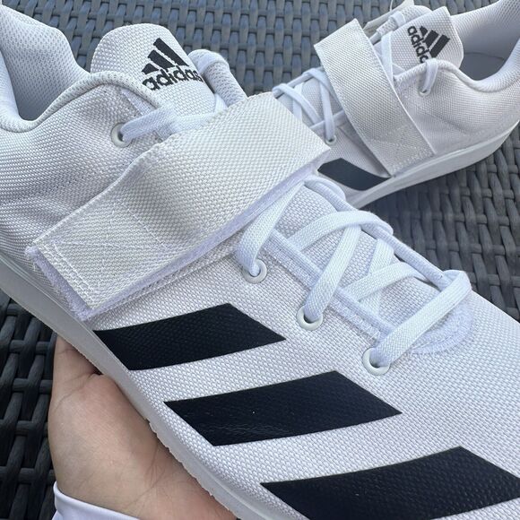 Adidas Powerlift 4 Men\'s Athletic Shoes White Black BC0347 Size 14 main image 13